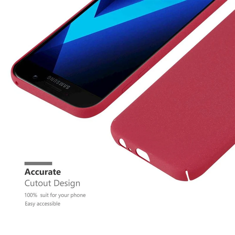 Cadorabo Hülle kompatibel mit Samsung Galaxy A5 2017 Hard Case Schutzhülle in Frosted Optik gegen Kratzer und Stöße