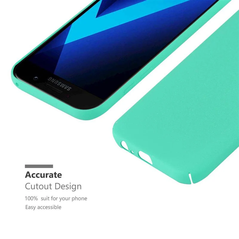 Cadorabo Hülle kompatibel mit Samsung Galaxy A5 2017 Hard Case Schutzhülle in Frosted Optik gegen Kratzer und Stöße