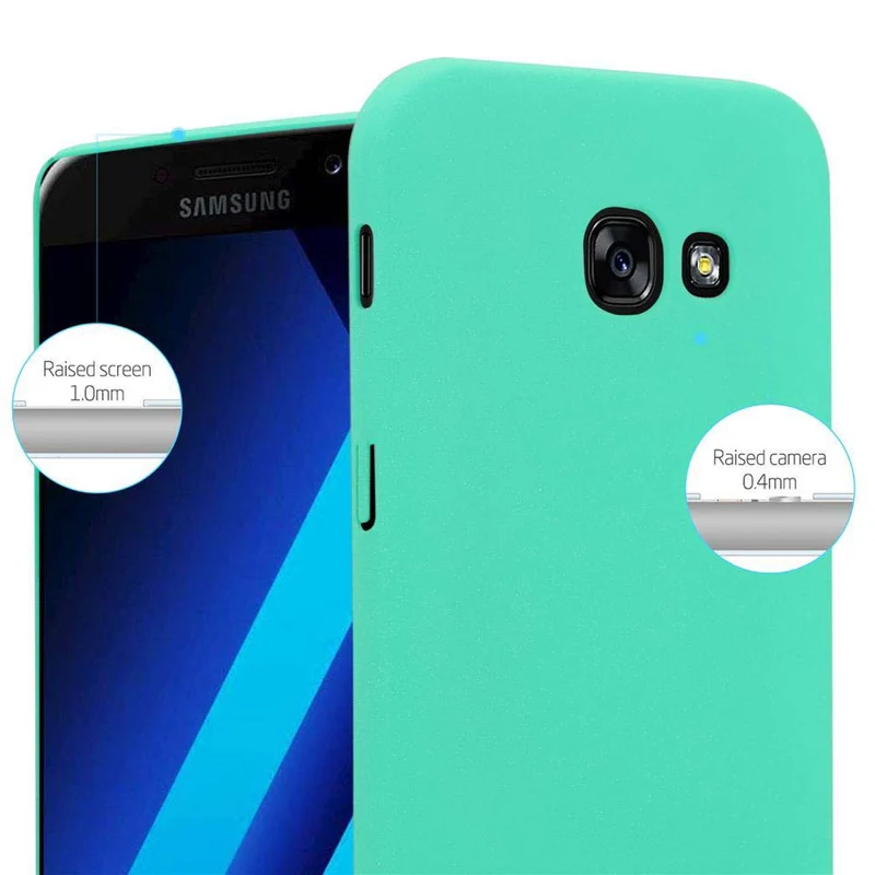 Cadorabo Hülle kompatibel mit Samsung Galaxy A5 2017 Hard Case Schutzhülle in Frosted Optik gegen Kratzer und Stöße