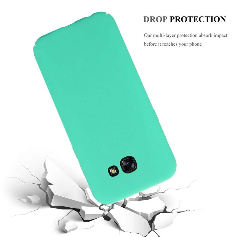 Cadorabo Hülle kompatibel mit Samsung Galaxy A5 2017 Hard Case Schutzhülle in Frosted Optik gegen Kratzer und Stöße