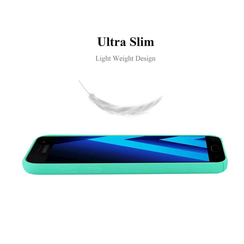 Cadorabo Hülle kompatibel mit Samsung Galaxy A5 2017 Hard Case Schutzhülle in Frosted Optik gegen Kratzer und Stöße