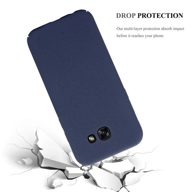 Cadorabo Hülle kompatibel mit Samsung Galaxy A5 2017 Hard Case Schutzhülle in Frosted Optik gegen Kratzer und Stöße