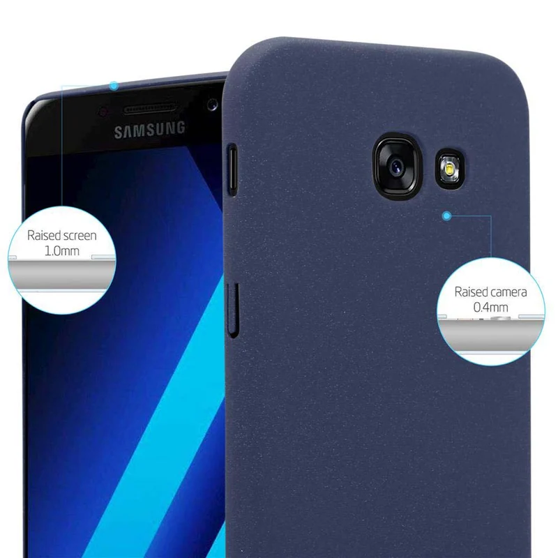 Cadorabo Hülle kompatibel mit Samsung Galaxy A5 2017 Hard Case Schutzhülle in Frosted Optik gegen Kratzer und Stöße
