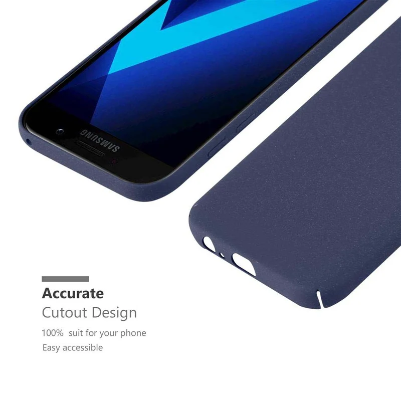 Cadorabo Hülle kompatibel mit Samsung Galaxy A5 2017 Hard Case Schutzhülle in Frosted Optik gegen Kratzer und Stöße