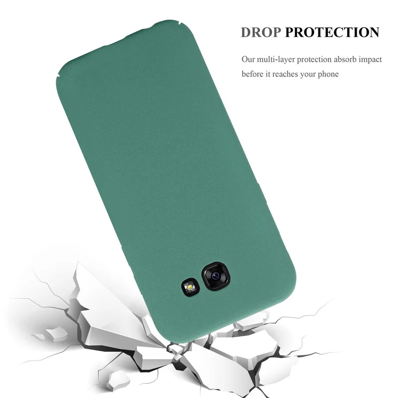 Cadorabo Hülle kompatibel mit Samsung Galaxy A5 2017 Hard Case Schutzhülle in Frosted Optik gegen Kratzer und Stöße