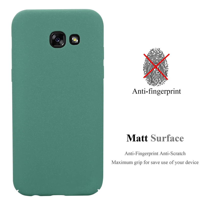 Cadorabo Hülle kompatibel mit Samsung Galaxy A5 2017 Hard Case Schutzhülle in Frosted Optik gegen Kratzer und Stöße