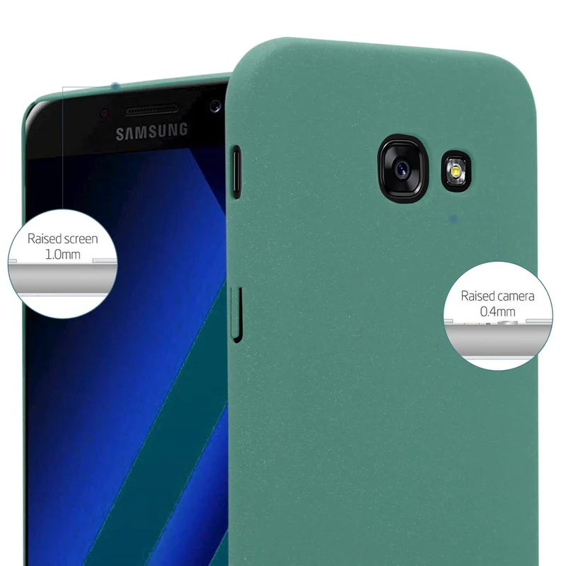 Cadorabo Hülle kompatibel mit Samsung Galaxy A5 2017 Hard Case Schutzhülle in Frosted Optik gegen Kratzer und Stöße