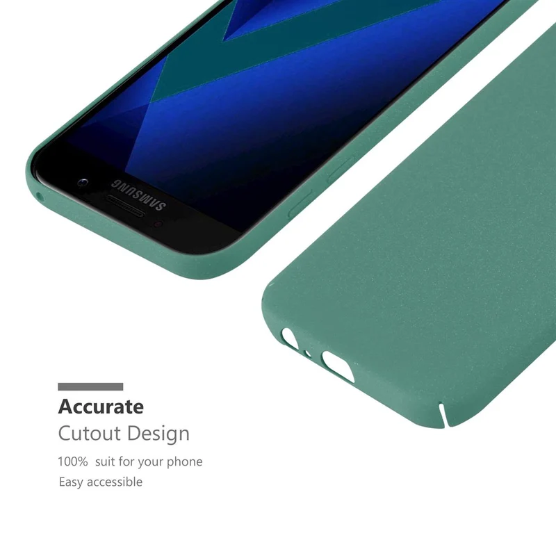 Cadorabo Hülle kompatibel mit Samsung Galaxy A5 2017 Hard Case Schutzhülle in Frosted Optik gegen Kratzer und Stöße