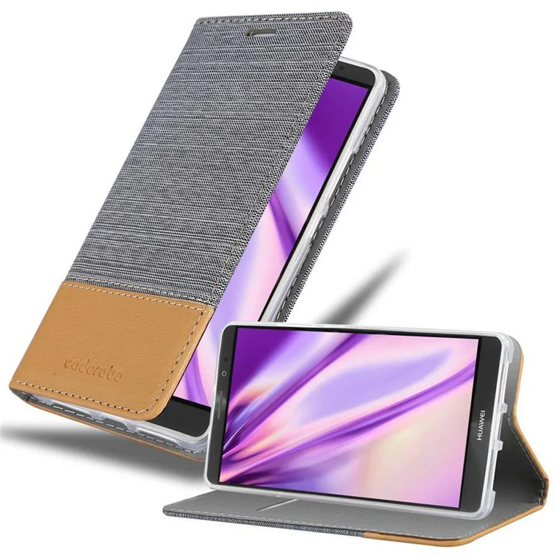 Cadorabo Hülle kompatibel mit Huawei MATE 8 Schutzhülle mit Magnetverschluss, Standfunktion und Kartenfach