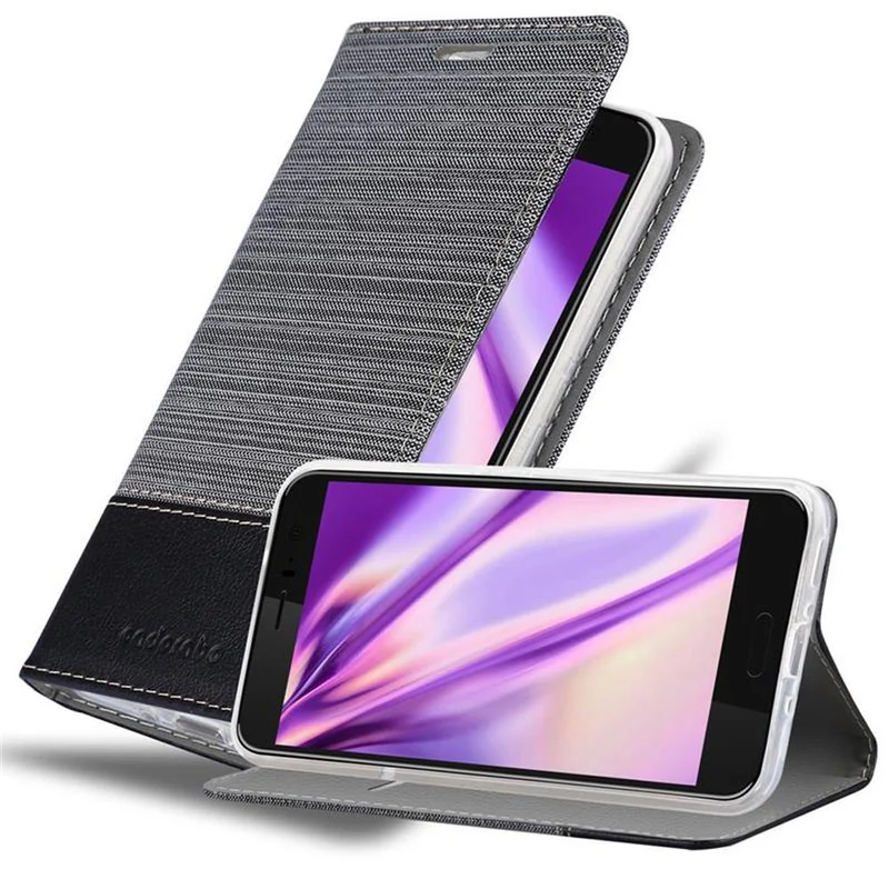 Cadorabo Hülle kompatibel mit HTC OCEAN / U11 Schutzhülle mit Magnetverschluss, Standfunktion und Kartenfach