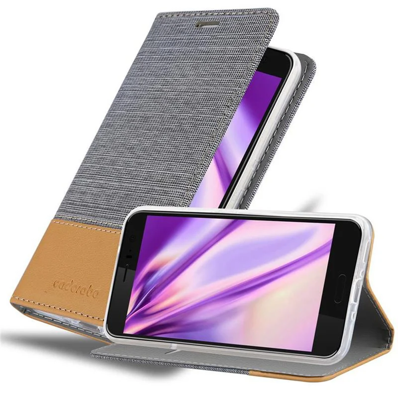Cadorabo Hülle kompatibel mit HTC OCEAN / U11 Schutzhülle mit Magnetverschluss, Standfunktion und Kartenfach