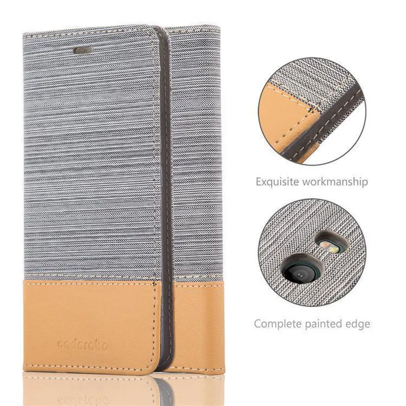 Cadorabo Hülle kompatibel mit HTC OCEAN / U11 Schutzhülle mit Magnetverschluss, Standfunktion und Kartenfach