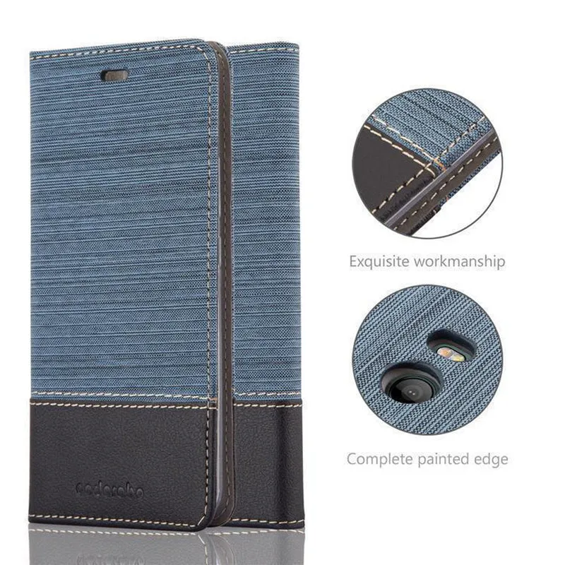 Cadorabo Hülle kompatibel mit HTC OCEAN / U11 Schutzhülle mit Magnetverschluss, Standfunktion und Kartenfach