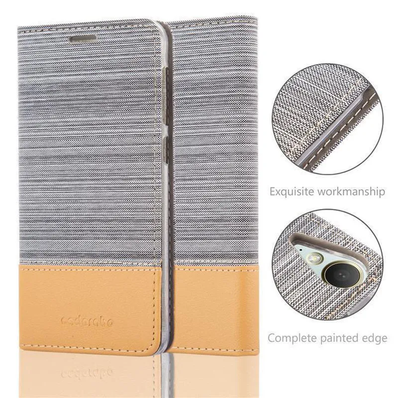 Cadorabo Hülle kompatibel mit HTC Desire 10 LIFESTYLE / Desire 825 Schutzhülle mit Magnetverschluss, Standfunktion und Kartenfach