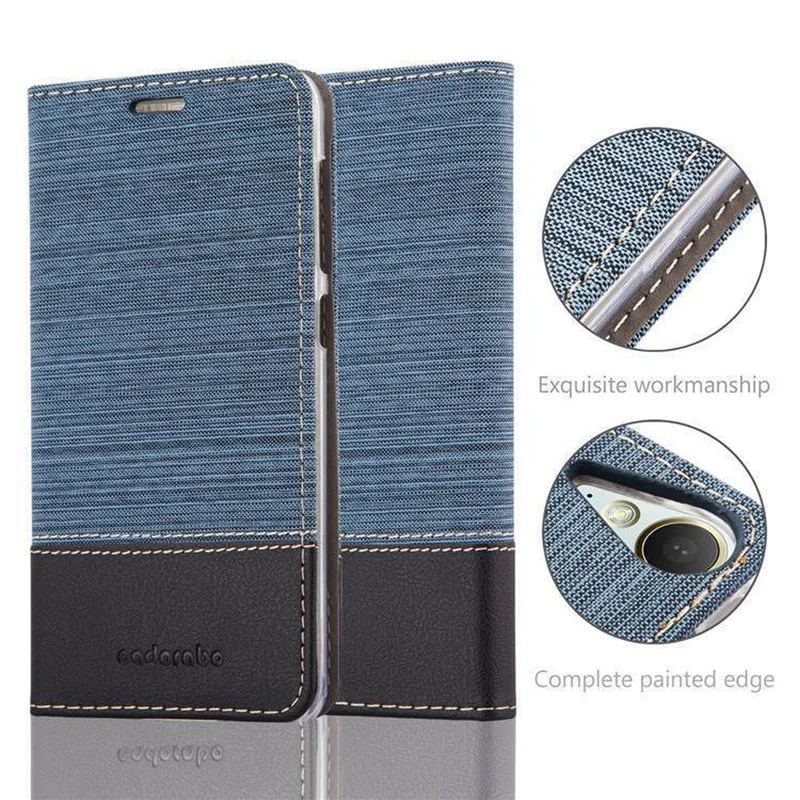 Cadorabo Hülle kompatibel mit HTC Desire 10 LIFESTYLE / Desire 825 Schutzhülle mit Magnetverschluss, Standfunktion und Kartenfach