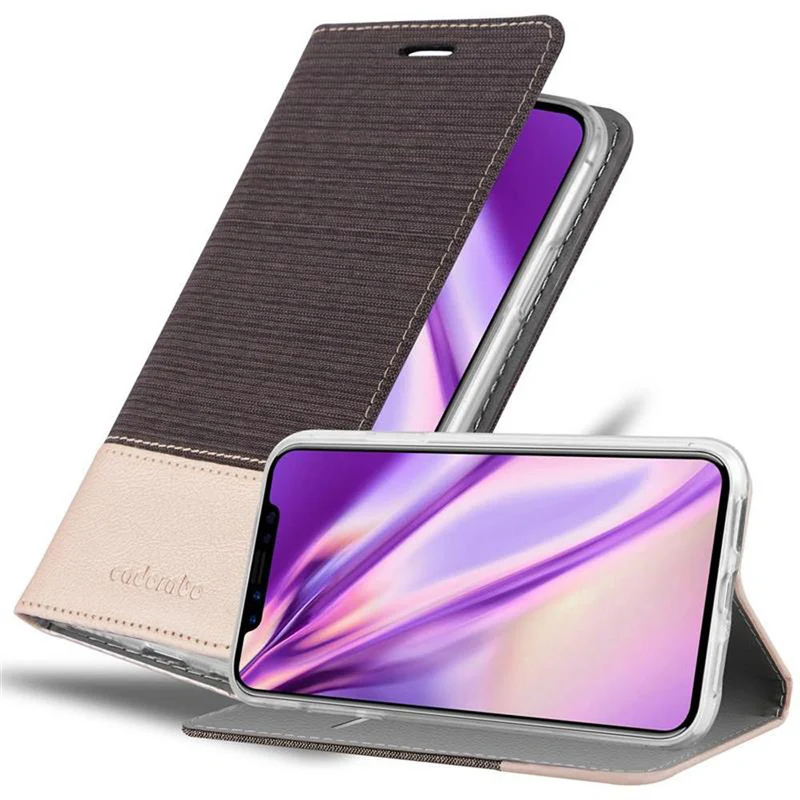 Cadorabo Hülle kompatibel mit Apple iPhone X / XS Schutzhülle mit Magnetverschluss, Standfunktion und Kartenfach