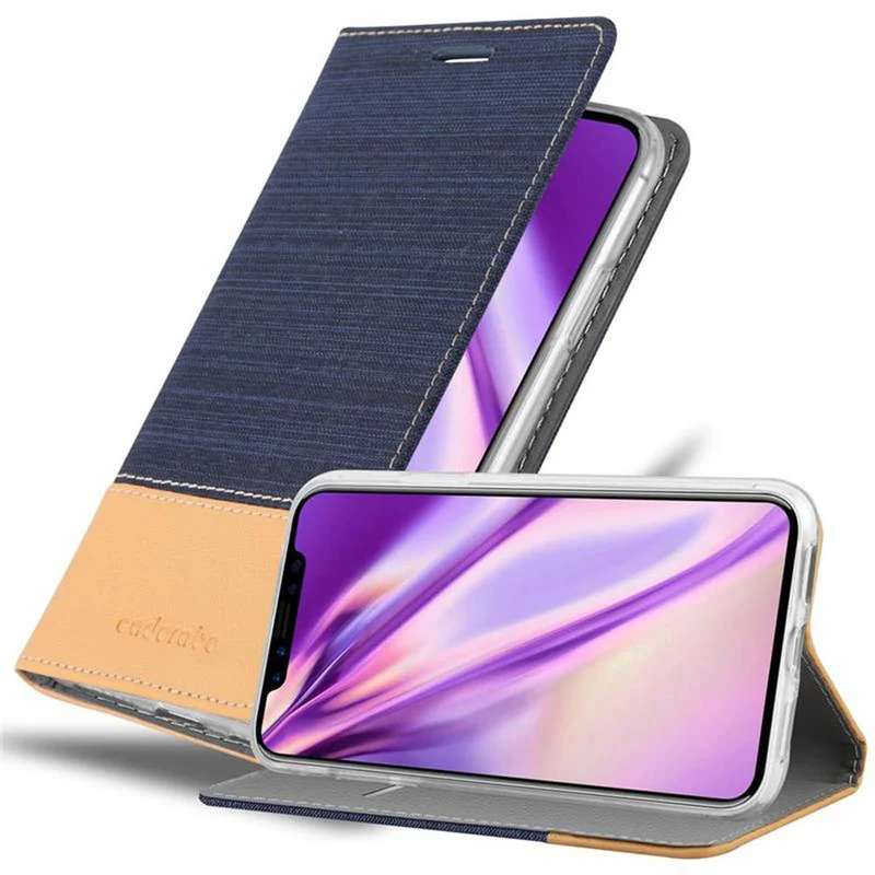 Cadorabo Hülle kompatibel mit Apple iPhone X / XS Schutzhülle mit Magnetverschluss, Standfunktion und Kartenfach