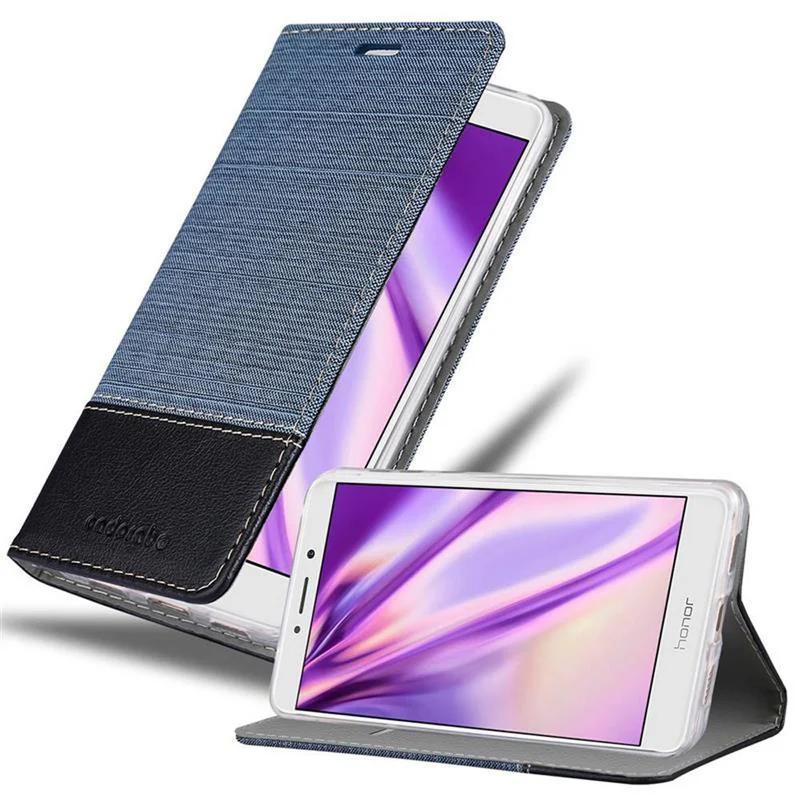 Cadorabo Hülle kompatibel mit Huawei MATE 9 LITE / GR5 2017 / Honor 6X Schutzhülle mit Magnetverschluss, Standfunktion und Kartenfach