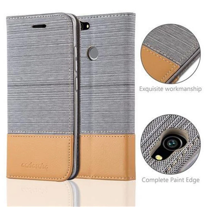 Cadorabo Hülle kompatibel mit Huawei NOVA Schutzhülle mit Magnetverschluss, Standfunktion und Kartenfach