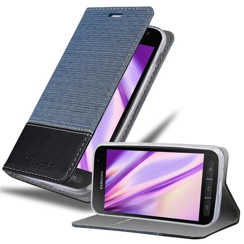 Cadorabo Hülle kompatibel mit Samsung Galaxy XCover 4 / XCover 4s Schutzhülle mit Magnetverschluss, Standfunktion und Kartenfach