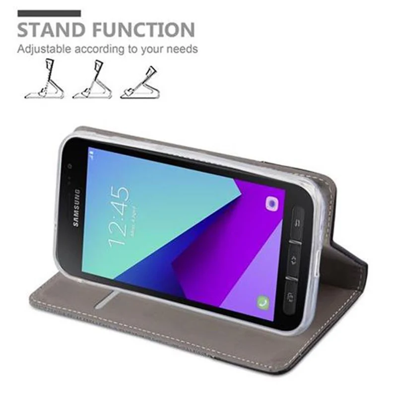 Cadorabo Hülle kompatibel mit Samsung Galaxy XCover 4 / XCover 4s Schutzhülle mit Magnetverschluss, Standfunktion und Kartenfach