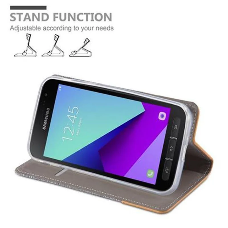 Cadorabo Hülle kompatibel mit Samsung Galaxy XCover 4 / XCover 4s Schutzhülle mit Magnetverschluss, Standfunktion und Kartenfach