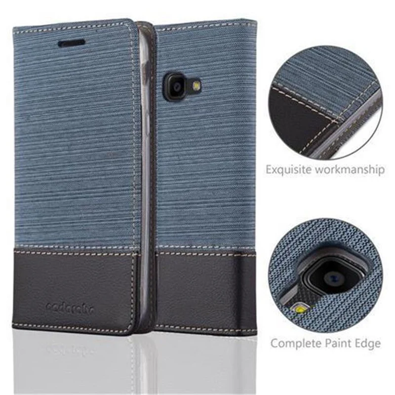 Cadorabo Hülle kompatibel mit Samsung Galaxy XCover 4 / XCover 4s Schutzhülle mit Magnetverschluss, Standfunktion und Kartenfach