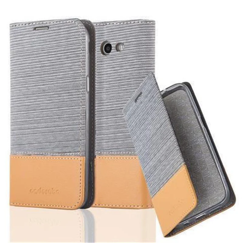 Cadorabo Hülle kompatibel mit Samsung Galaxy J5 2017 US Version Schutzhülle mit Magnetverschluss, Standfunktion und Kartenfach