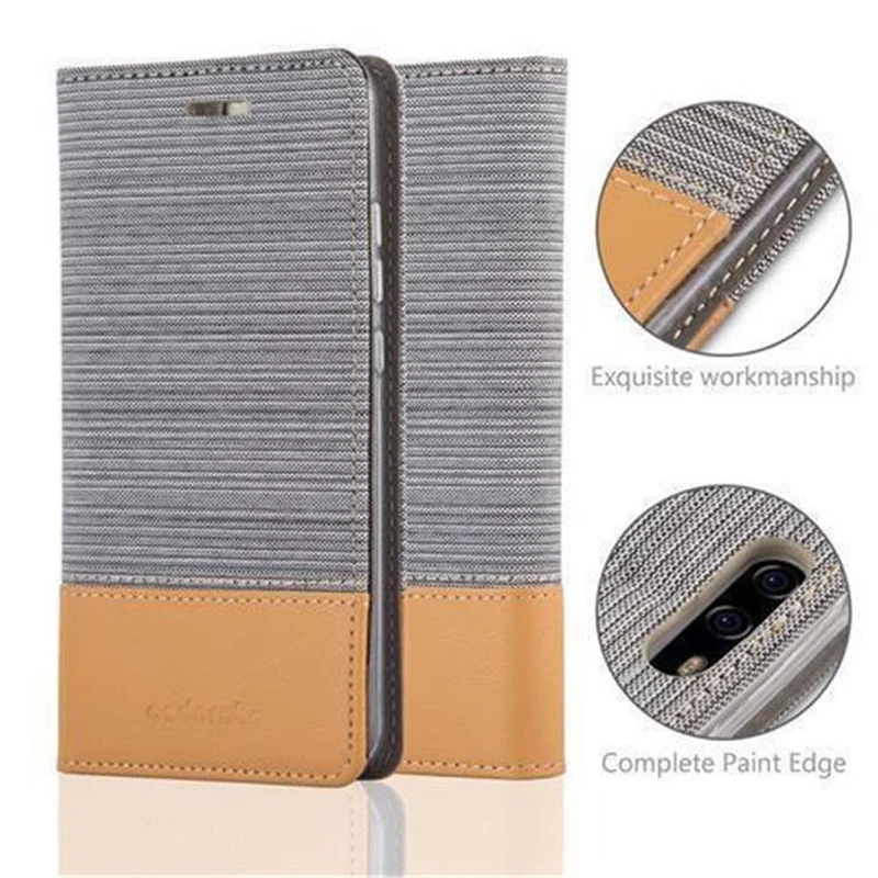 Cadorabo Hülle kompatibel mit Huawei P10 PLUS Schutzhülle mit Magnetverschluss, Standfunktion und Kartenfach
