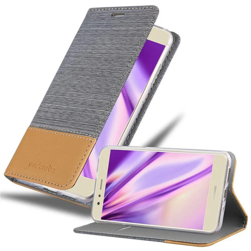 Cadorabo Hülle kompatibel mit Huawei P10 LITE Schutzhülle mit Magnetverschluss, Standfunktion und Kartenfach
