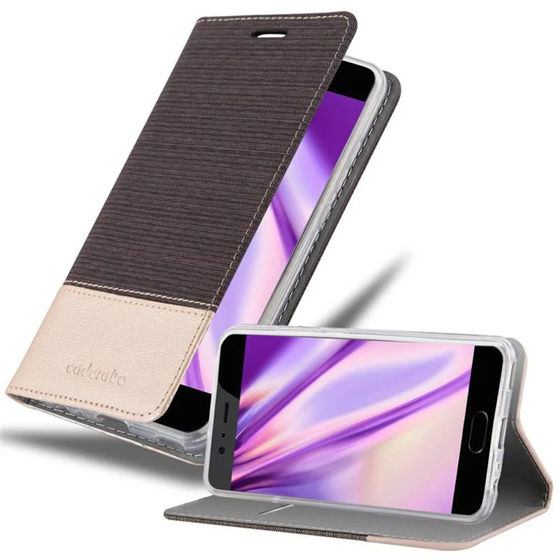 Cadorabo Hülle kompatibel mit Huawei P10 Schutzhülle mit Magnetverschluss, Standfunktion und Kartenfach