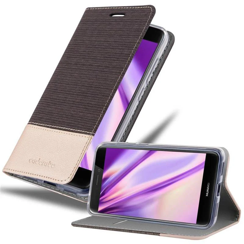 Cadorabo Hülle kompatibel mit Huawei P8 LITE 2017 / P9 LITE 2017 Schutzhülle mit Magnetverschluss, Standfunktion und Kartenfach
