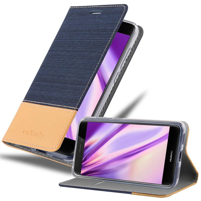 Cadorabo Hülle kompatibel mit Huawei P8 LITE 2017 / P9 LITE 2017 Schutzhülle mit Magnetverschluss, Standfunktion und Kartenfach