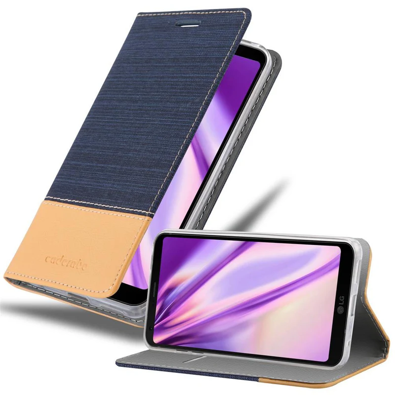 Cadorabo Hülle kompatibel mit LG G6 Schutzhülle mit Magnetverschluss, Standfunktion und Kartenfach