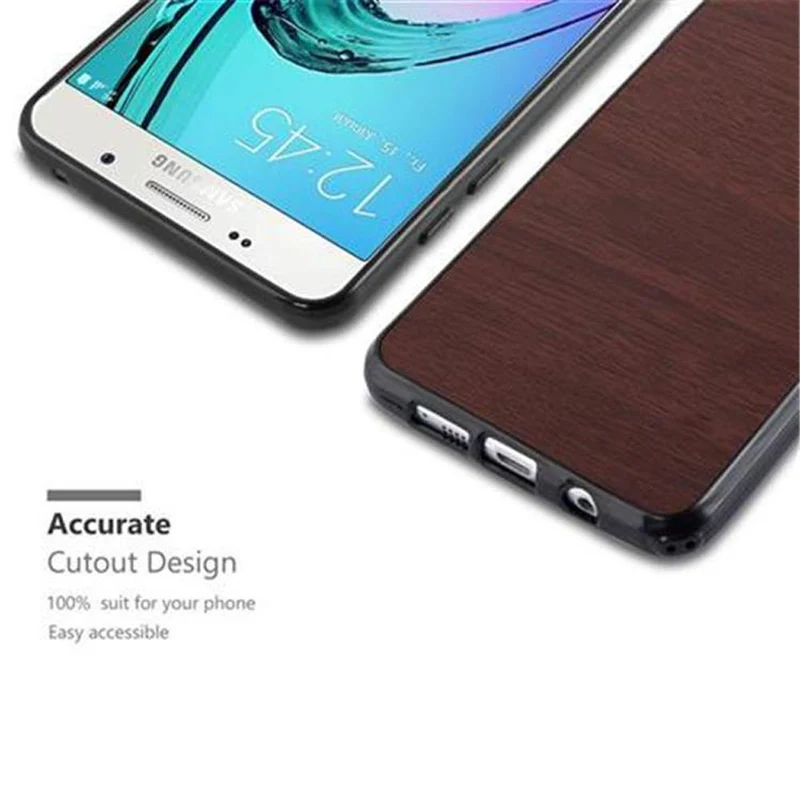 Cadorabo Hülle kompatibel mit Samsung Galaxy A3 2016 Schutzhülle aus flexiblem TPU Silikon