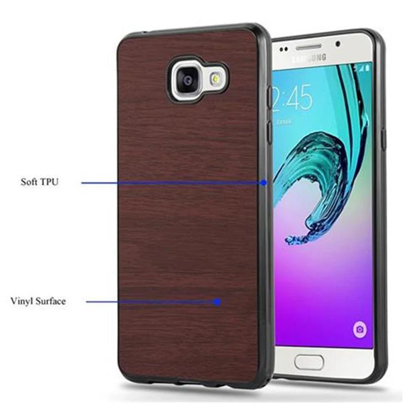 Cadorabo Hülle kompatibel mit Samsung Galaxy A3 2016 Schutzhülle aus flexiblem TPU Silikon