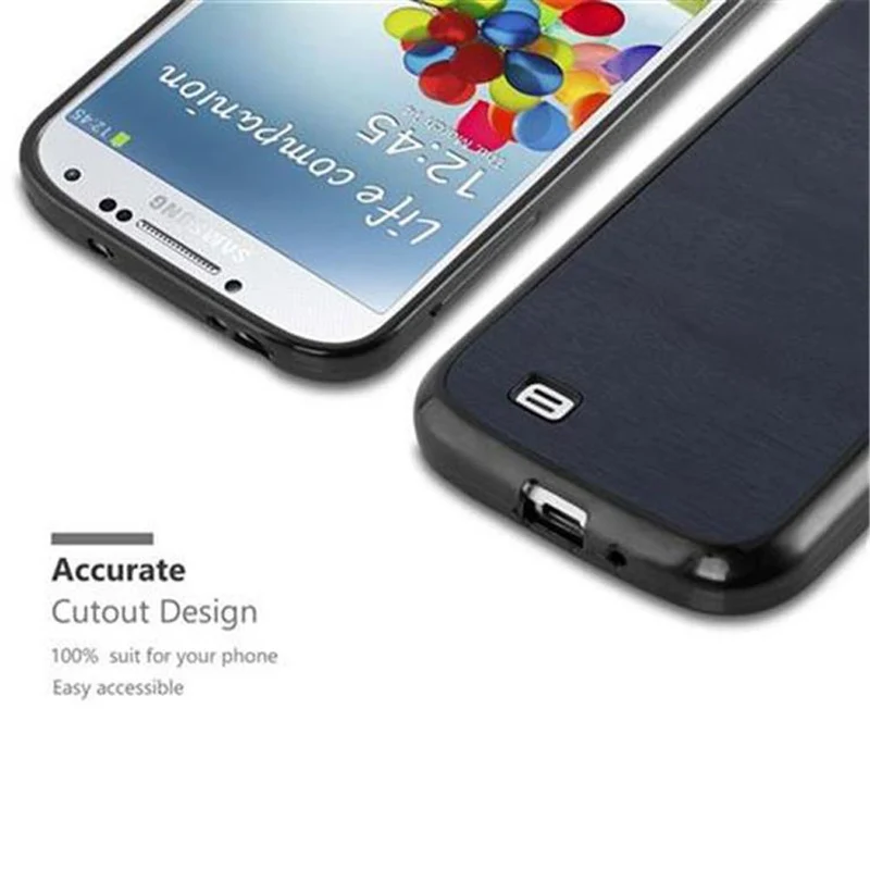 Cadorabo Hülle kompatibel mit Samsung Galaxy S4 Schutzhülle aus flexiblem TPU Silikon