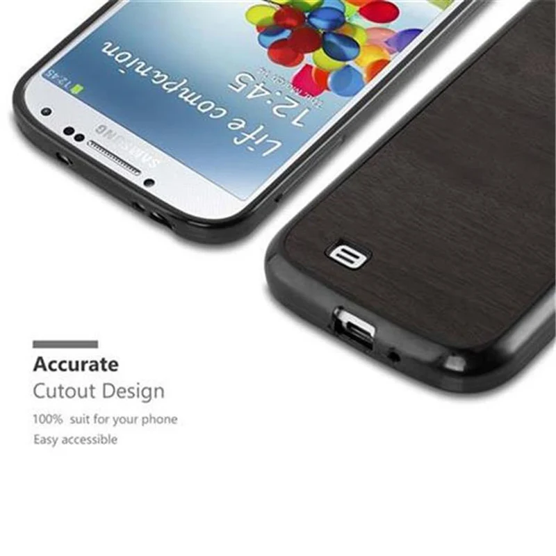 Cadorabo Hülle kompatibel mit Samsung Galaxy S4 Schutzhülle aus flexiblem TPU Silikon
