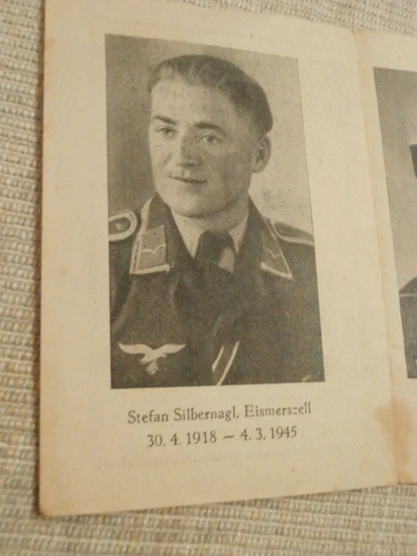 Sterbebilder zwei Brüder, ein Fallschirmjäger, der am 4 in Italien starb