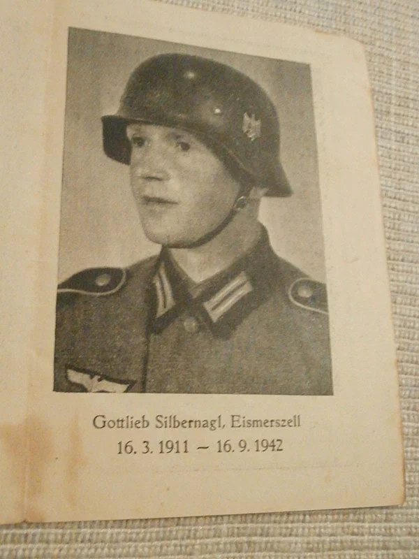 Sterbebilder zwei Brüder, ein Fallschirmjäger, der am 4 in Italien starb