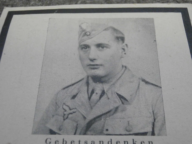 Sterbebilder - Fallschirm - Flakabtlg. Italien am 25. Januar 1945.