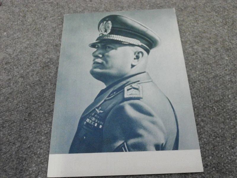 Postkarte Benito Mussolini