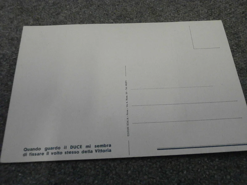 Postkarte Benito Mussolini
