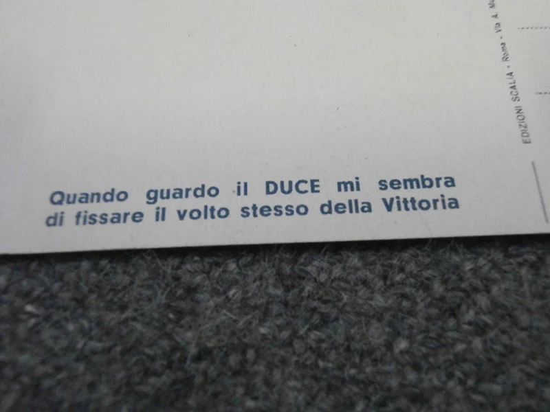 Postkarte Benito Mussolini