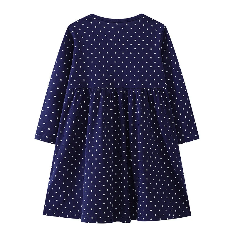 Mädchen Langarmkleid mit festlichem Einhorn-Motiv Drune