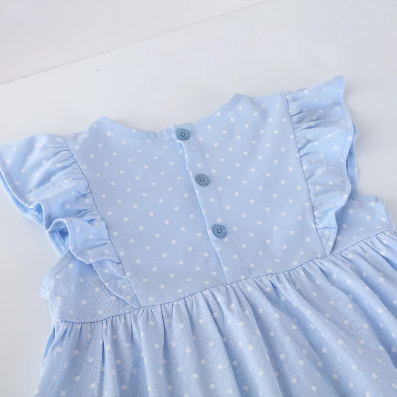Mädchen Kleid mit niedlichen Feenapplikationen Drune