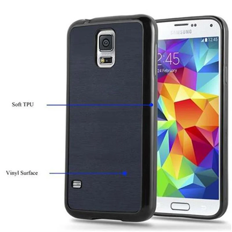Cadorabo Hülle kompatibel mit Samsung Galaxy S5 / S5 NEO Schutzhülle aus flexiblem TPU Silikon