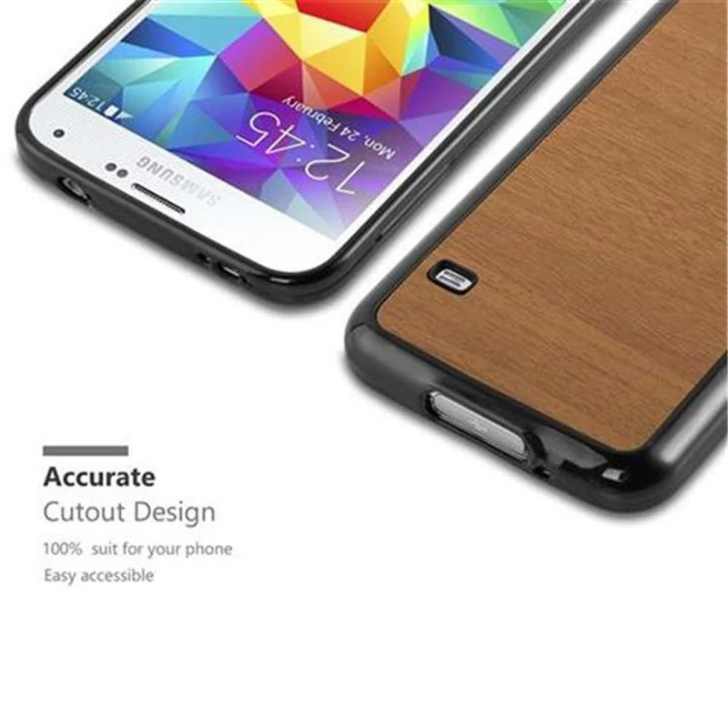 Cadorabo Hülle kompatibel mit Samsung Galaxy S5 / S5 NEO Schutzhülle aus flexiblem TPU Silikon