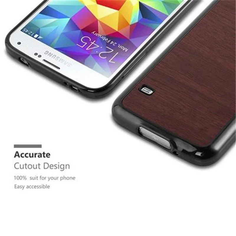 Cadorabo Hülle kompatibel mit Samsung Galaxy S5 / S5 NEO Schutzhülle aus flexiblem TPU Silikon