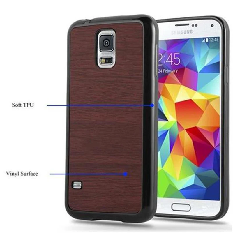 Cadorabo Hülle kompatibel mit Samsung Galaxy S5 / S5 NEO Schutzhülle aus flexiblem TPU Silikon